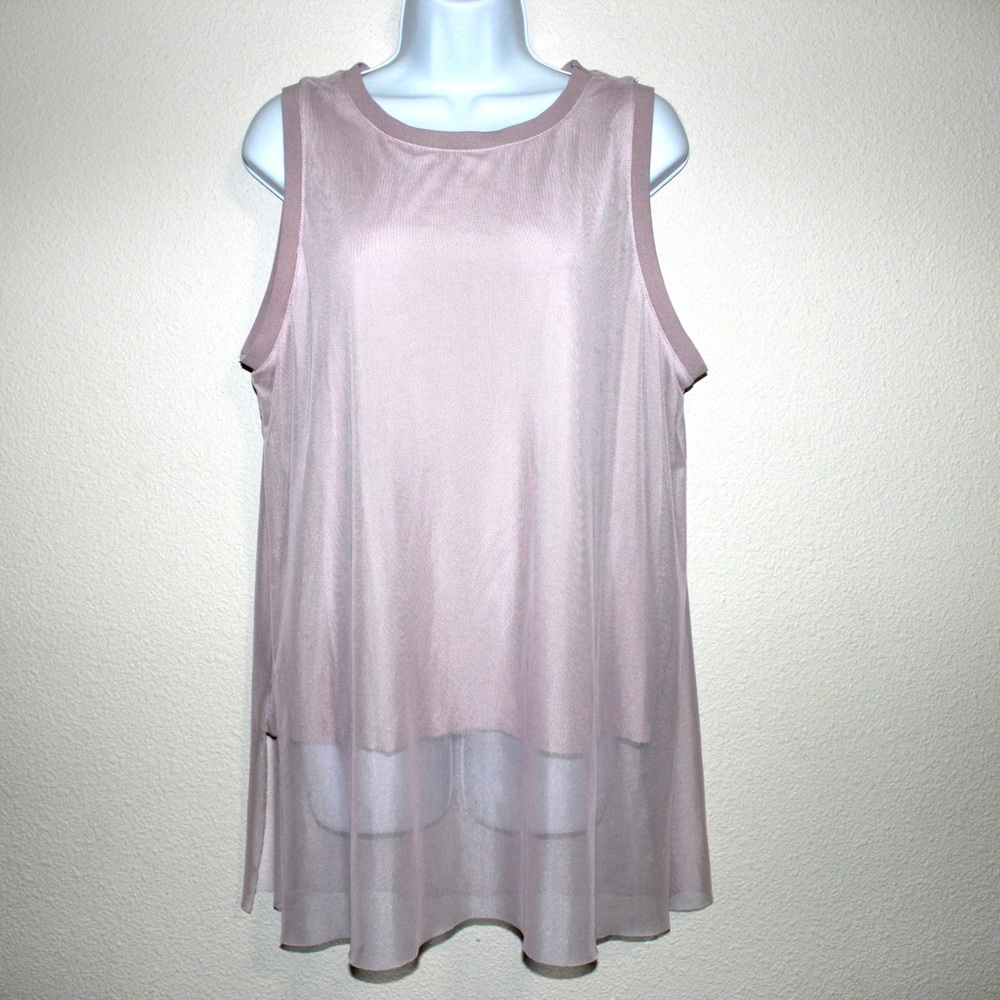 Rebel Wilson x Angel Collection Mesh Overlay Top
